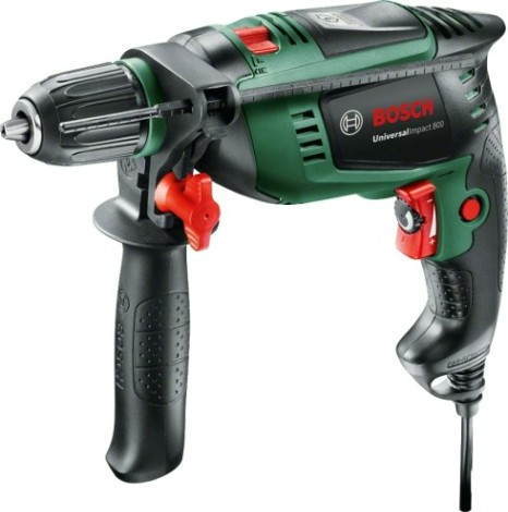 Дрель ударная сетевая BOSCH UniversalImpact 800 [0603131120] Кейс
