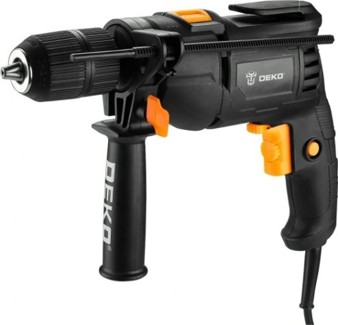 Дрель ударная сетевая DEKO DKID600W (БЗП) кейс (063-4163) [063-4163]