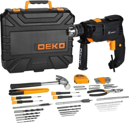 Дрель ударная сетевая DEKO DKID600W кейс + набор 40 предметов (063-4158) [063-4158]
