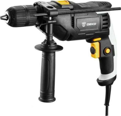 Дрель ударная сетевая DEKO DKID850W BMC and quick-release chuck в кейсе [063-4326]