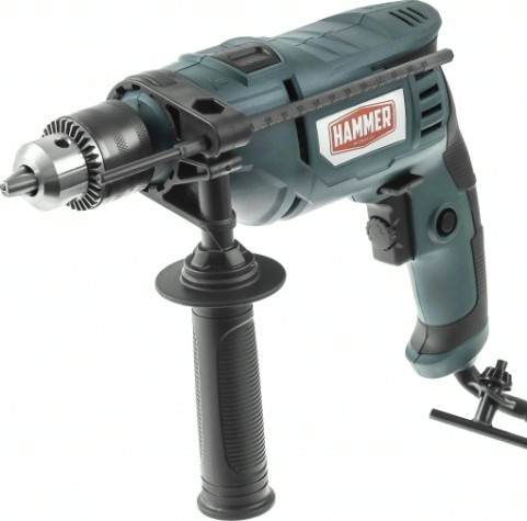 Дрель ударная сетевая Hammer UDD710A 13мм, реверс [216-047]