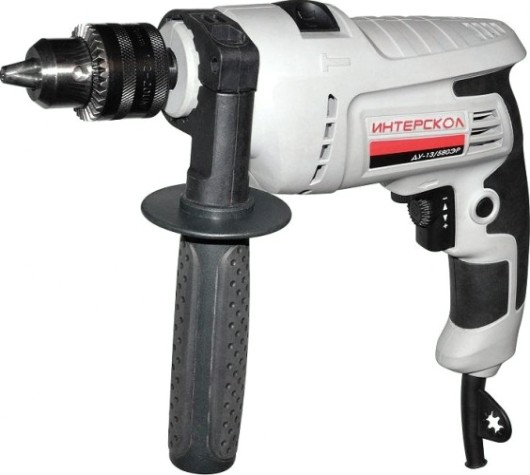 Дрель ударная сетевая ИНТЕРСКОЛ ДУ-13/580 ЭР односкоростная [632.1.0.00]