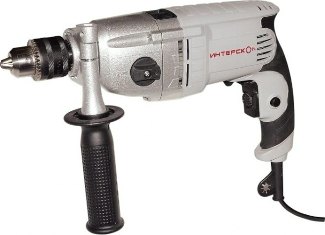 Дрель ударная сетевая ИНТЕРСКОЛ ДУ-13/810 ЭР двухскоростная [150.1.3.00]