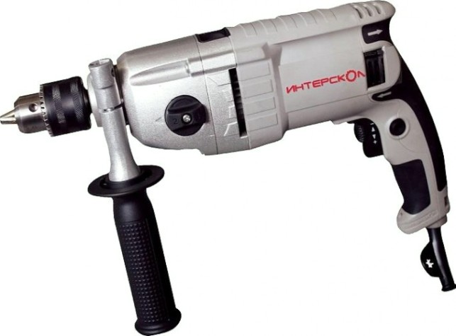 Дрель ударная сетевая ИНТЕРСКОЛ ДУ-13/820 ЭР двухскоростная [148.1.3.00]