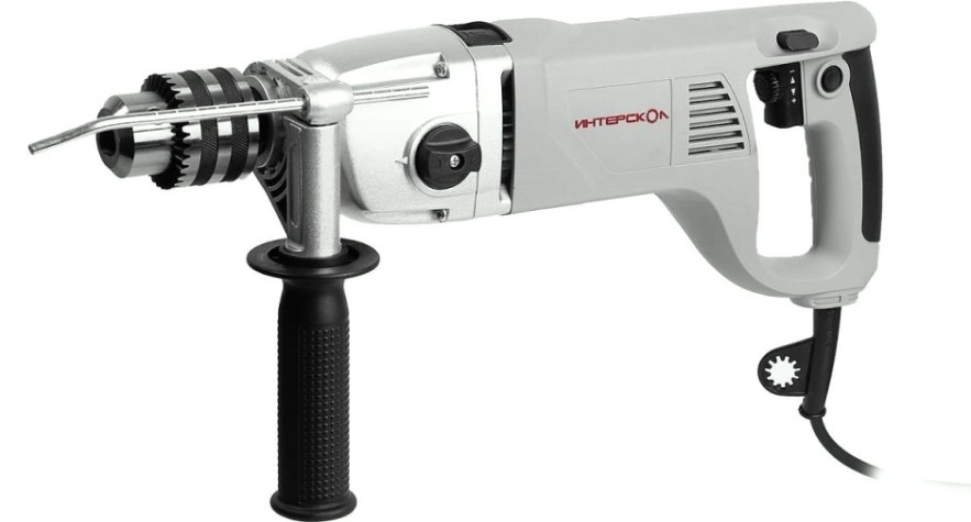 Дрель ударная сетевая ИНТЕРСКОЛ ДУ-22/1200 ЭРП2 двухскоростная [330.1.0.00]