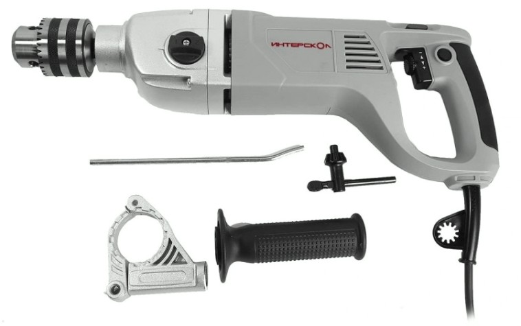 Дрель ударная сетевая ИНТЕРСКОЛ ДУ-22/1200 ЭРП2 двухскоростная [330.1.0.00]