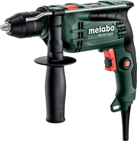 Дрель ударная сетевая METABO SBE 650 Impuls односкоростная [600743000]