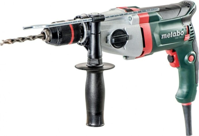 Дрель ударная сетевая METABO SBE 780 - 2 (БЗП) двухскоростная, кейс [600781500]