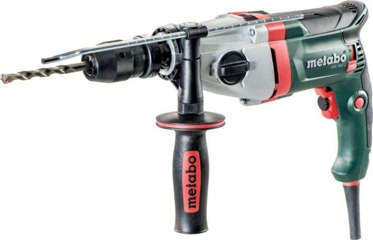 Дрель ударная сетевая METABO SBE 850 - 2 (БЗП) двухскоростная, FuturoTop [600782850]