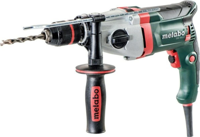Дрель ударная сетевая METABO SBE 850 - 2S (БЗП) двухскоростная [600787500]