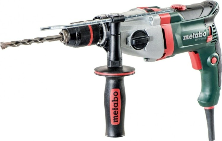 Дрель ударная сетевая METABO SBEV 1000 - 2 (БЗП) двухскоростная, кейс [600783500]
