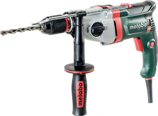 Дрель ударная сетевая METABO SBEV 1100 - 2S двухскоростная [600784500]