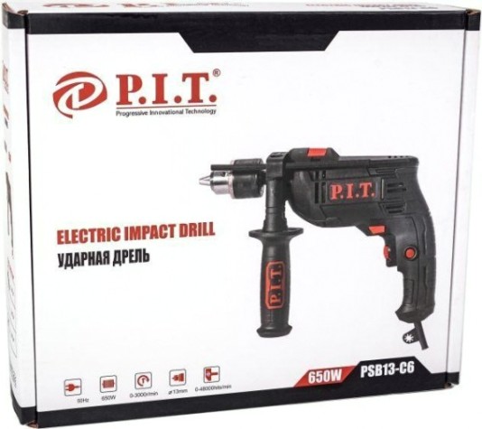 Дрель ударная сетевая P.i.t. PSB13-C6