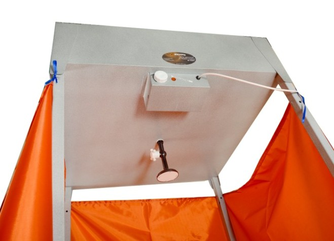 Душ садовый ВИХРЬ Д-135 (135л) с подогревом [74/4/12]