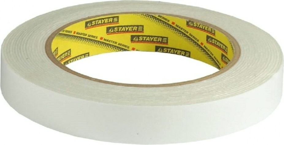 Двухсторонняя клейкая лента на вспененной основе STAYER "Professional" 19 мм х 5 м [12231-19-05]