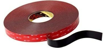 Двусторонняя клейкая лента 3M 5952F VHB™ черная, 12 мм х 1,5 м [4631136349280]