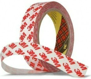 Двусторонняя клейкая лента 3M 9088-200 на ПЭТ основе, прозрачная 9 мм х 5 м [4631136349228]