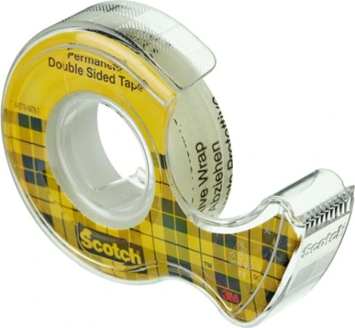 Двусторонняя клейкая лента 3M Scotch® 136D на мини-диспенсере,12 мм х 6,3 м [7100093103]