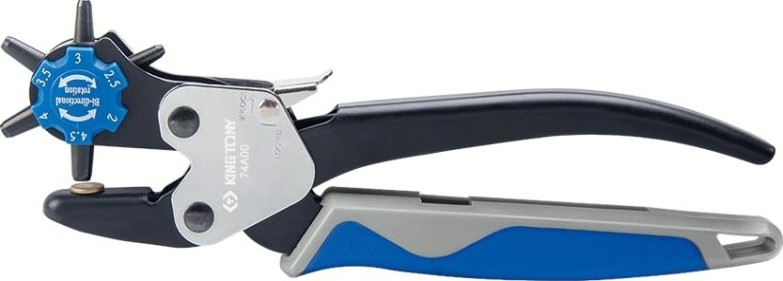 Дырокол револьверный KING TONY 74A00 2-4,5 мм, 230 мм