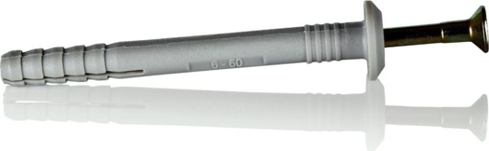Дюбель 6 х 60 гвоздевой с цилиндрической манжетой [125223]