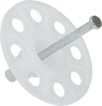 Дюбель-гриб FEDAST IN 30 (уп.250 шт.) тарельчатый с гвоздем [FD30IN]