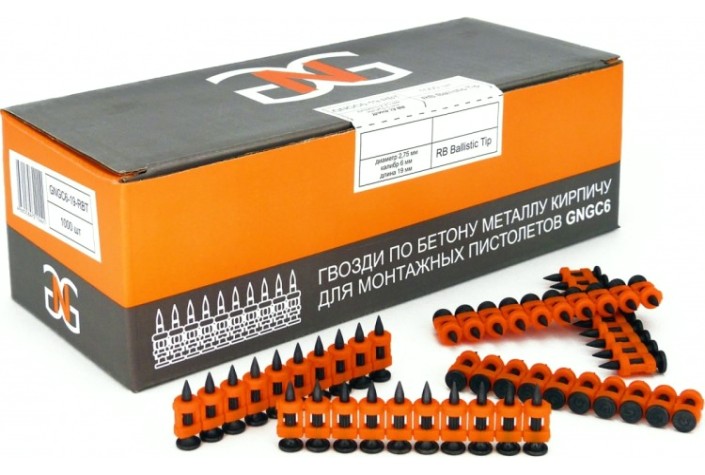 Дюбель-гвоздь монтажный GNG C6-19-RBT (уп.1000 шт.) [GNGC619RBT]