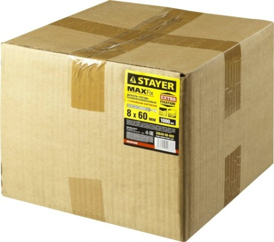 Дюбель гвоздевой с потайной манжетой STAYER MASTER полипропиленовый, бортик, 8x60 мм, 1000 шт, [30640-08-060]