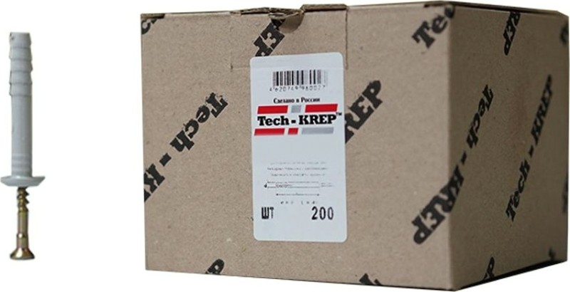 Дюбель гвоздевой Tech-KREP 6 х 60 (уп. 200 шт) грибовидный