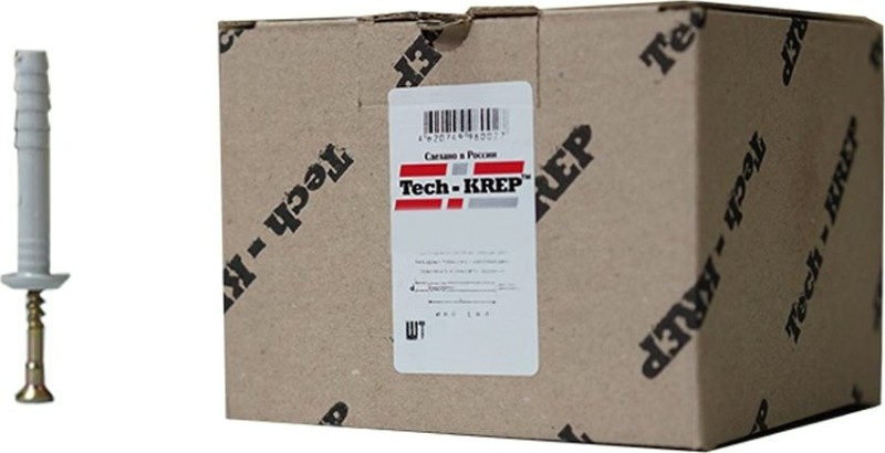 Дюбель гвоздевой Tech-KREP 6 х 80 (уп. 100 шт) грибовидный [154268]