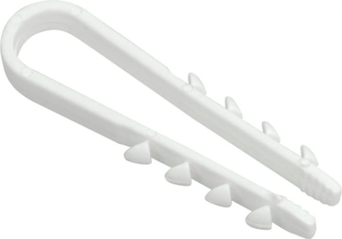 Дюбель-хомут IEK 19-25мм нейлон бел. (уп. 100шт) [UHH35-19-25-100]