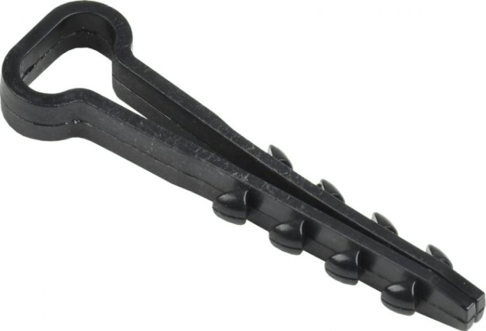 Дюбель-хомут IEK 5х8мм нейлон черн. (уп. 100шт) [UHH36-5-8-100]