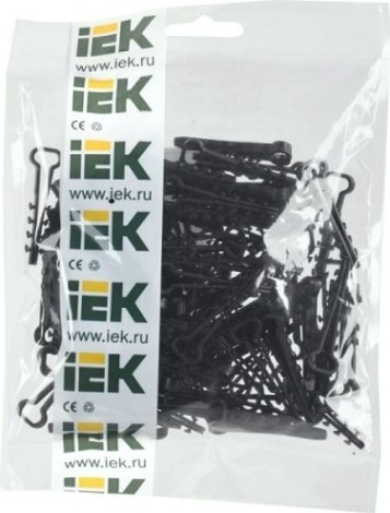 Дюбель-хомут IEK 5х8мм нейлон черн. (уп. 100шт) [UHH36-5-8-100]