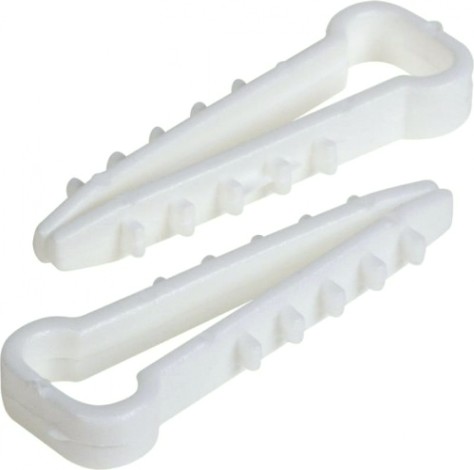 Дюбель-хомут Proconnect 5-10 мм (уп.100 шт.), белый, прямоугольный [07-4611]