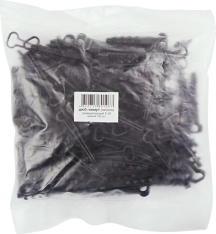 Дюбель-хомут Proconnect 5-10 мм (уп.100 шт.), черный, прямоугольный [07-4621]