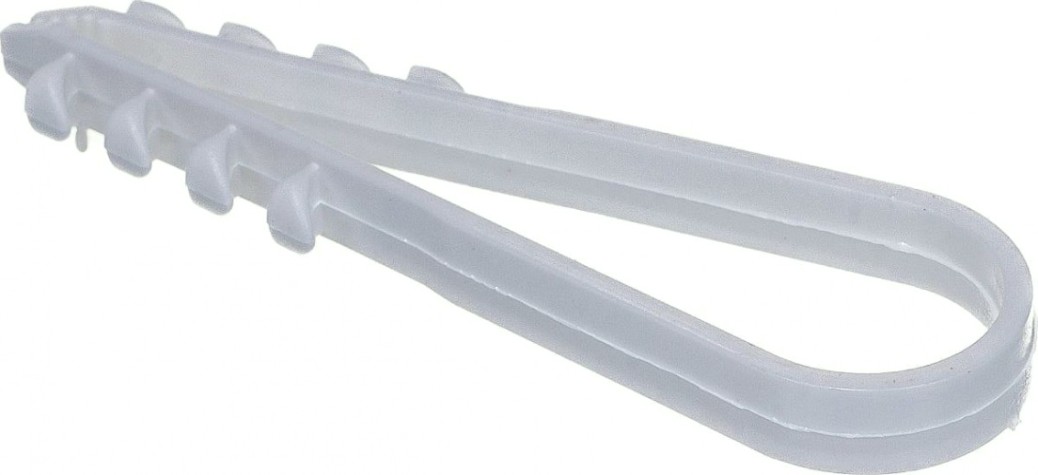 Дюбель-хомут REXANT 11-18 мм, белый нейлоновый упаковка 100 шт. [07-4502]