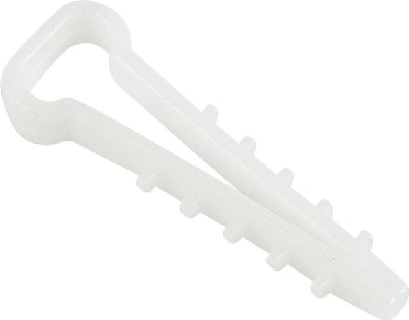 Дюбель-хомут REXANT 5-10 мм, белый нейлоновый прямоугольный упаковка 100 шт. [07-4610]