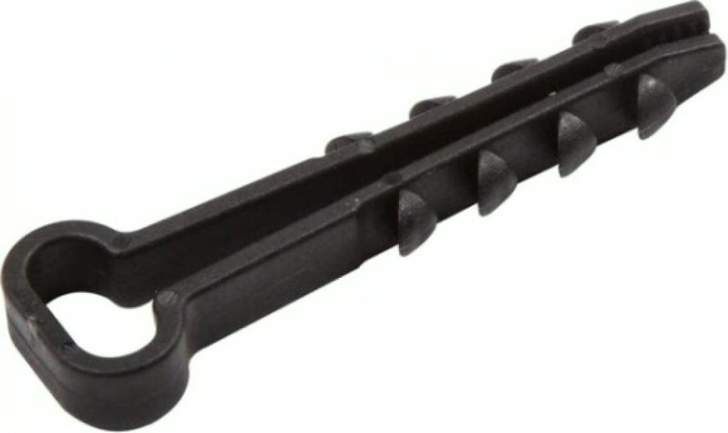 Дюбель-хомут REXANT 5-8 мм, черный нейлоновый прямоугольный упаковка 100 шт. [07-4609]