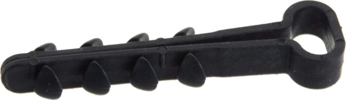 Дюбель-хомут REXANT 5-8 мм, черный нейлоновый прямоугольный упаковка 100 шт. [07-4609]