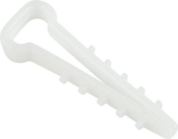 Дюбель-хомут REXANT 6-12 мм, белый нейлоновый прямоугольный упаковка 100 шт. [07-4612]