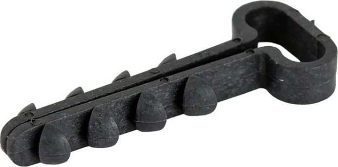 Дюбель-хомут RUCELF ДХБ-12-6 мм плоский, черный (уп.100 шт.) [ДХБ-12-6-ПЧ]