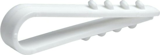 Дюбель-хомут RUCELF ДХБ 19-25 мм круглый, белый (уп.100 шт.) [ДХБ-19-25-КБ]