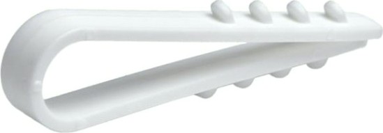 Дюбель-хомут RUCELF ДХБ 5-10 мм круглый, белый (уп.100 шт.) [ДХБ-10-5-КБ]