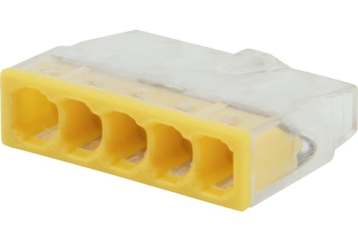 Экспресс-клема REXANT СМК 2273-205 5-проводная 0.5-2.5 мм², 5шт/уп [07-3214-5]