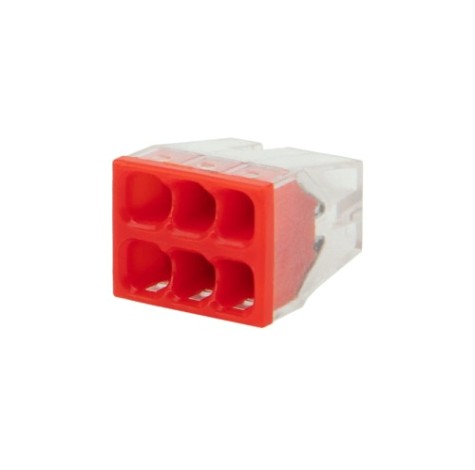 Экспресс-клема REXANT СМК 2273-206 6-проводная 0.5-2.5 мм² 100шт/уп [07-3209]