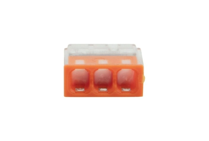 Экспресс-клема REXANT СМК 2273-243 с пастой 3-проводная 0.5-2.5 мм² 100шт/уп [07-3217]