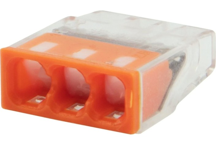 Экспресс-клема REXANT СМК 2273-243 с пастой 3-проводная 0.5-2.5 мм² 20шт/уп [07-3217-20]