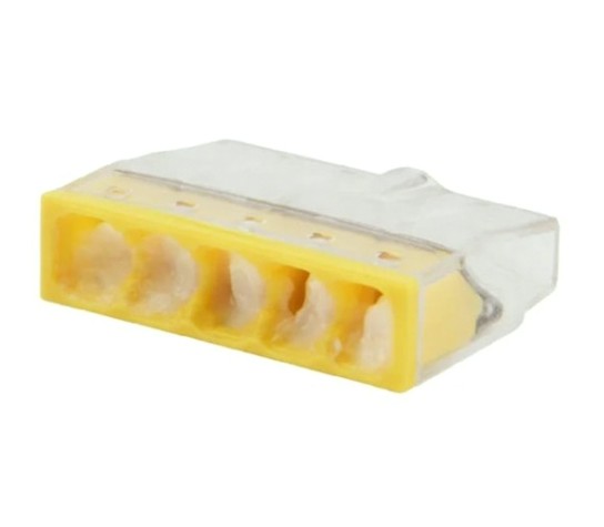 Экспресс-клема REXANT СМК 2273-245 с пастой 5-проводная 0.5-2.5 мм² 100шт/уп [07-3219]