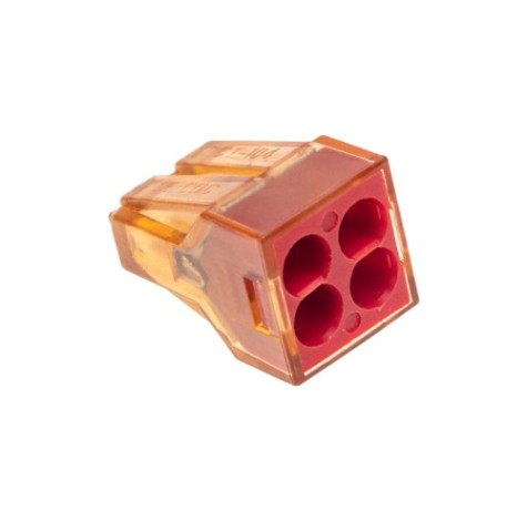 Экспресс-клемма REXANT СМК 773-604 с пастой, 4-проводная 0,75-4 мм² (50шт/уп) [07-5275]