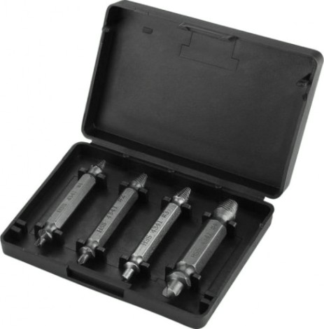 Экстрактор шпилек DEKO DH04-1 двусторонних 5мм, 6мм, 6,5мм, 8мм, 4 ед [065-0540]