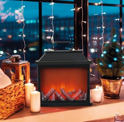 Электрокамин Neon-Night Авангард с эффектом живого огня 30х13х30 см [511-004]